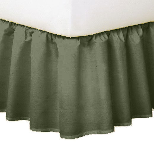 Pure raw silk Bed skirt