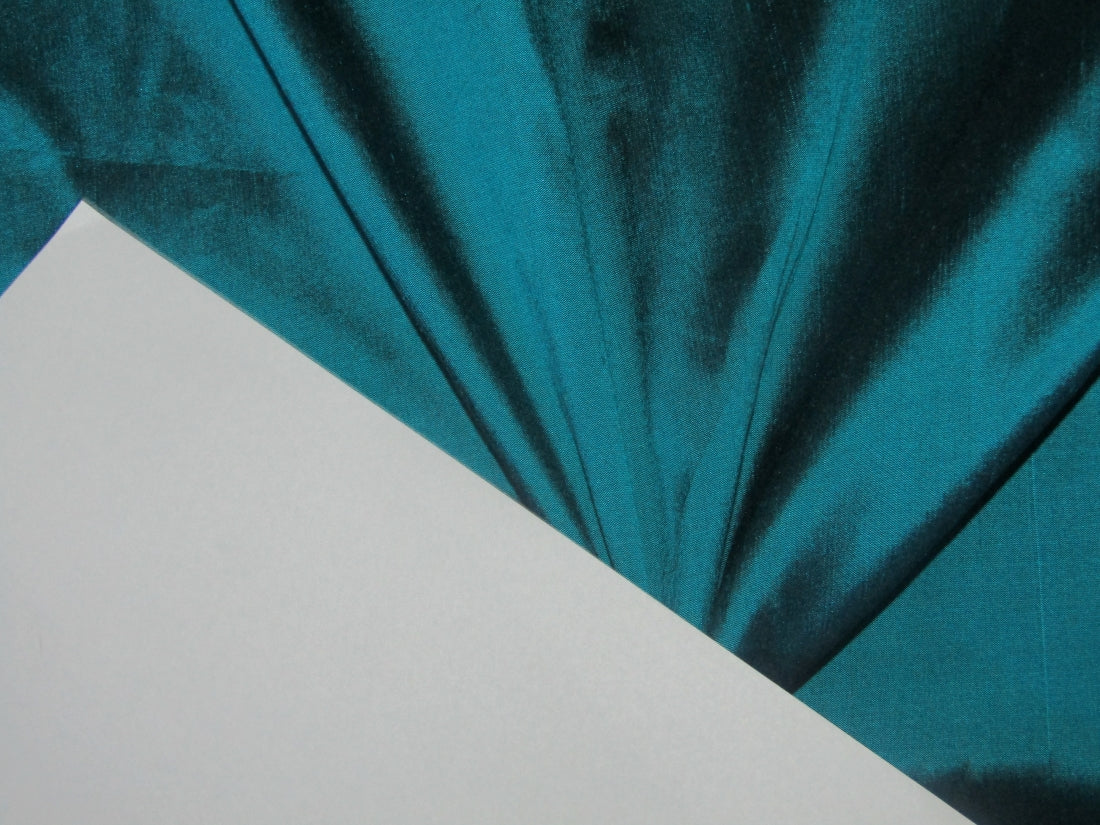 PURE SILK DUPIONI FABRIC COLOR GREEN X BLACK DUP193[3]