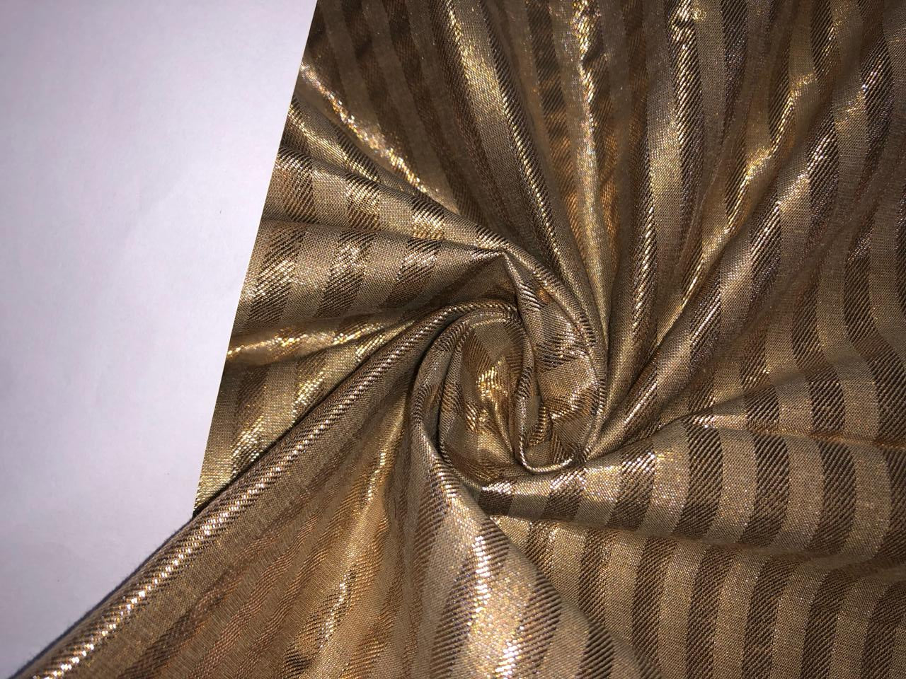 Cotton with lurex stripes available in 2 colors GOLD X GOLD and GOLD x SILVER