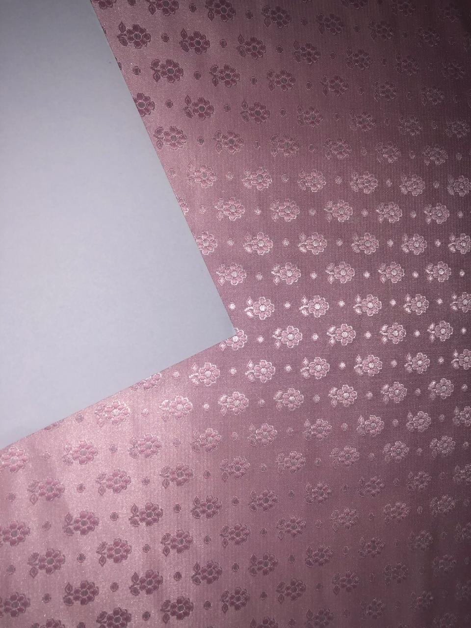 Silk Brocade fabric 44" wide SELF JACQUARD available in 2 colors pinkish peach and ivory BRO956[1/2]