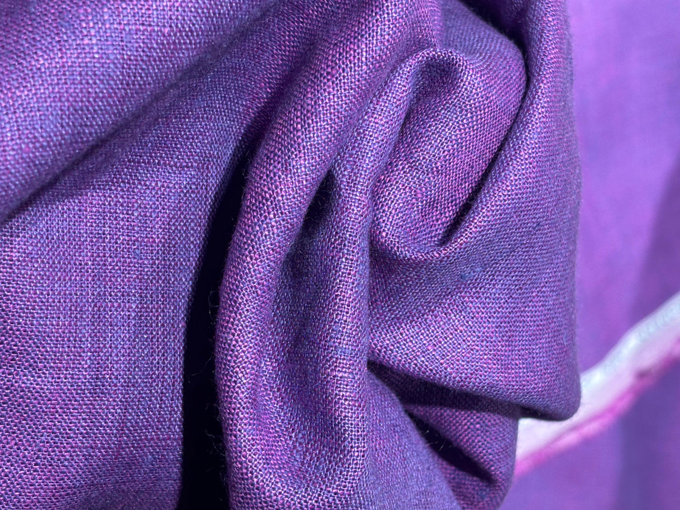 100% linen  40 LEA 58" wide TWO TONE colors available in  colors royal blue x pink, green x blue [17443/44]