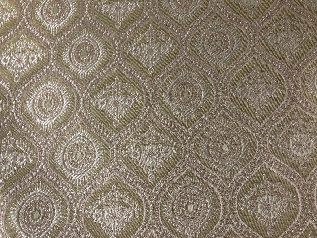 Brocade Fabric 44" wide BRO848/BRO907 available in two designs and color blueish grey and dusty rose red