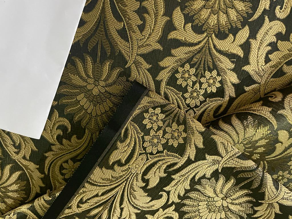 Silk Brocade fabric GOLD X METALIC GOLD 44" wide BRO906[1]