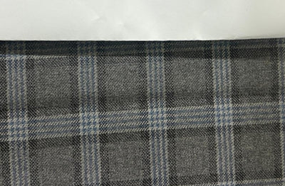 Tweed Premium Suiting plaids Fabric 58" wide available in 2 colors charcoal grey and denim blue [[17336/37]