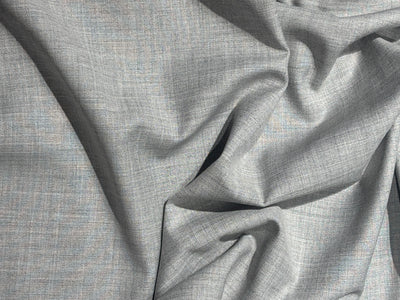 Italian Suiting blended viscose ,poly, acrylic light grey color 58" wide [17605]