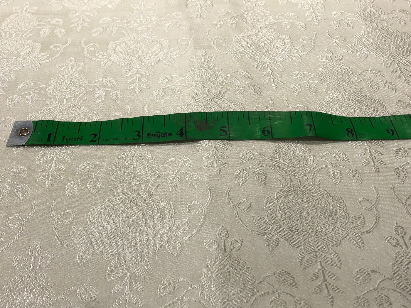 Silk Brocade fabric white ivory self jacquard jacquard BRO1025[4]