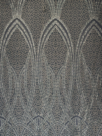 NET fabric with sequins and  pearls available in 2 colors black and white 56" wide [17807/08]