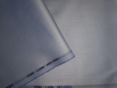 100% Cotton Italian Shirting MONTI 58" wide available in 2 colors white and powder blue [15327/28]
