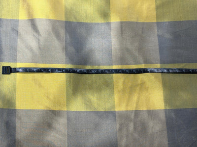 SILK Dupioni Fabric blues, gold and green Color Plaids 54" WIDE DUPNEWCROLL31