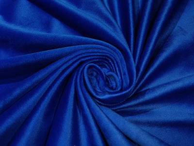 VELVET Lycra royal blue Fabric 58" wide [12109]