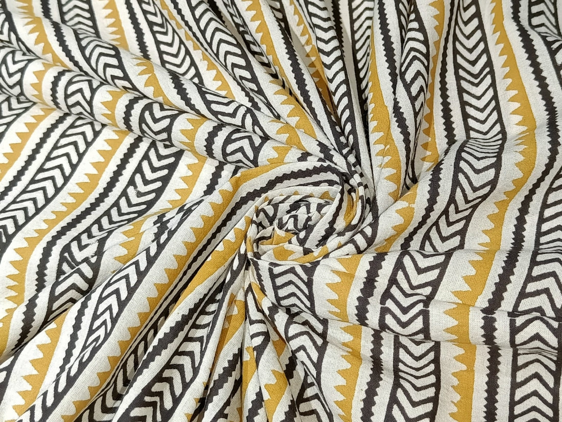 COTTON FABRIC BLOCK PRINT 54" wide