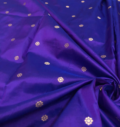 100% PURE Silk Brocade fabric with tiny floral motifs in gold available in 3 , two tone shades BRO1101[1/2/3]