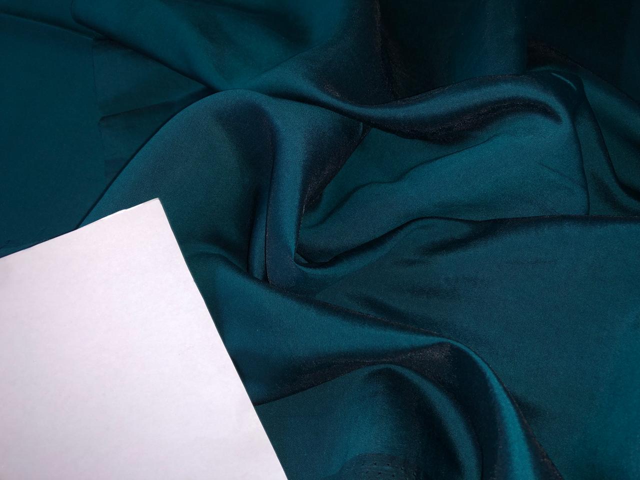 Silk Brocade fabric  with a teal  color abstract  Jacquard with subtle sequence 54" wide BRO942[4] option of buying a matching solid too .