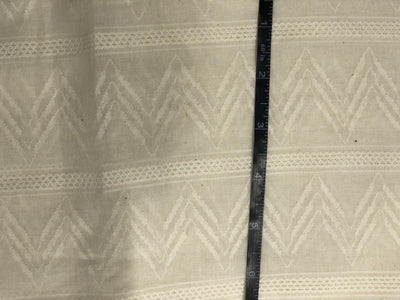100% Cotton dobby and jacquard dark ivory [17723]
