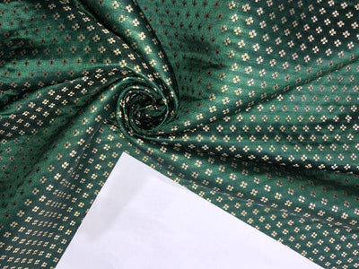 Brocade Fabric with small motif jacquard BRO979A available in 4 colors mango.gold,dark green and black