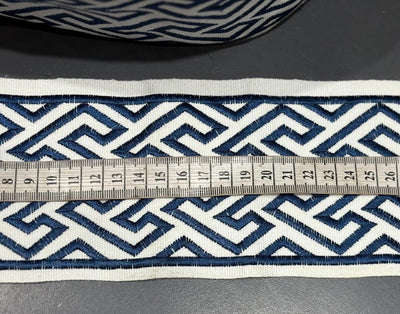 LACE /BORDER used in garments and furnishings available in fawn and navy