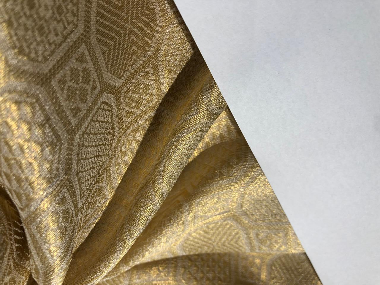 SILK MUGA  TISSUE WITH SELF GOLD JACQUARD [16638]