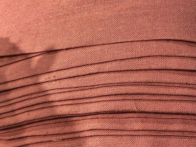 Linen  75% COTTON 25%  54" wide two tone linen peach x pink [17721]