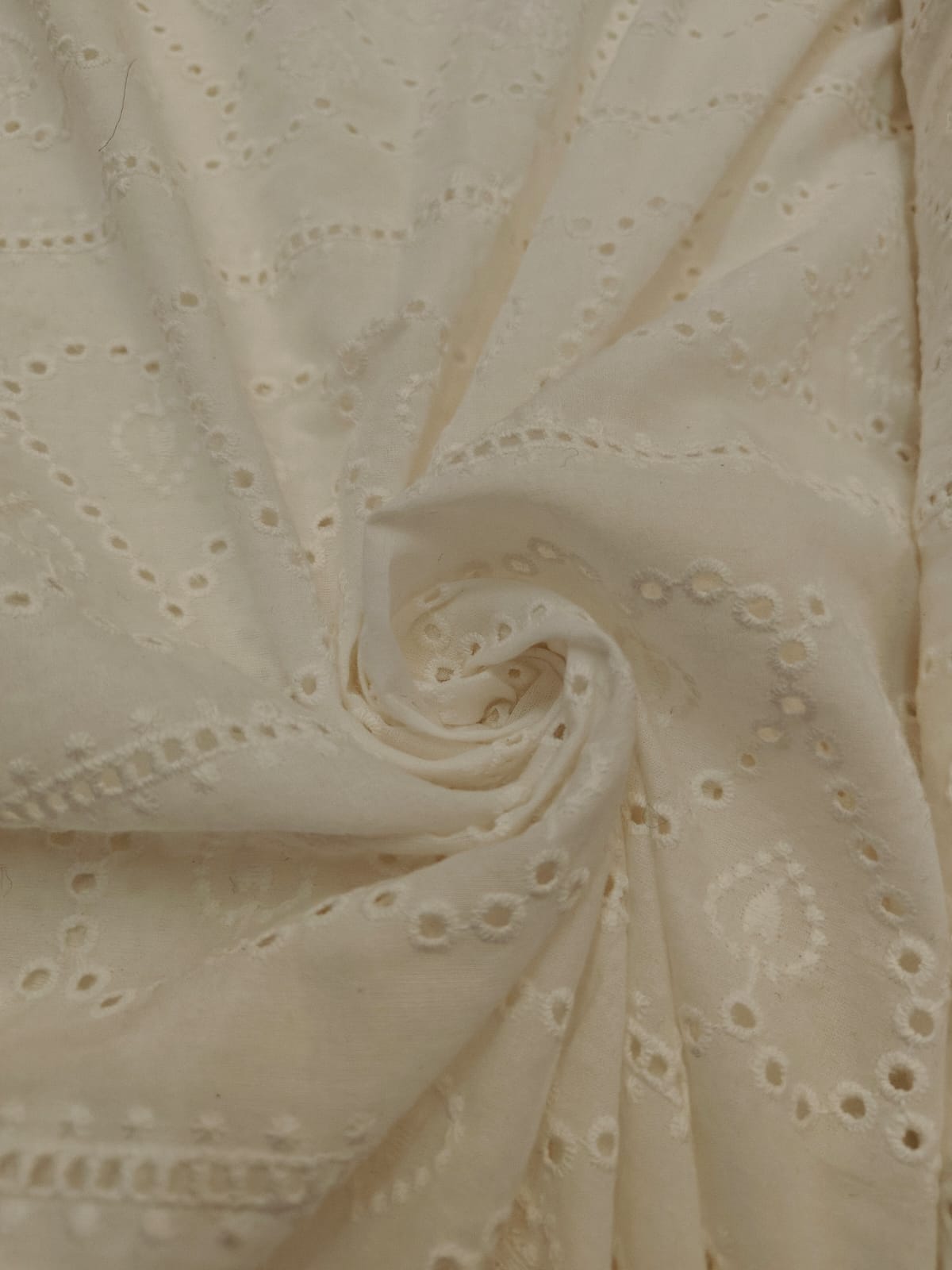 100% Cotton white intricate allover eyelet pattern 58 inches wide .[20 ...