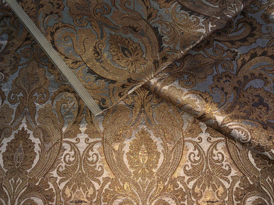 Silk Brocade fabric beautiful antique gold jacquard BRO1006[4]