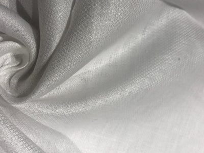 Linen dobby 58" wide available in 3 colors dark ivory/darker ivory and white sustainable and eco-friendly linen