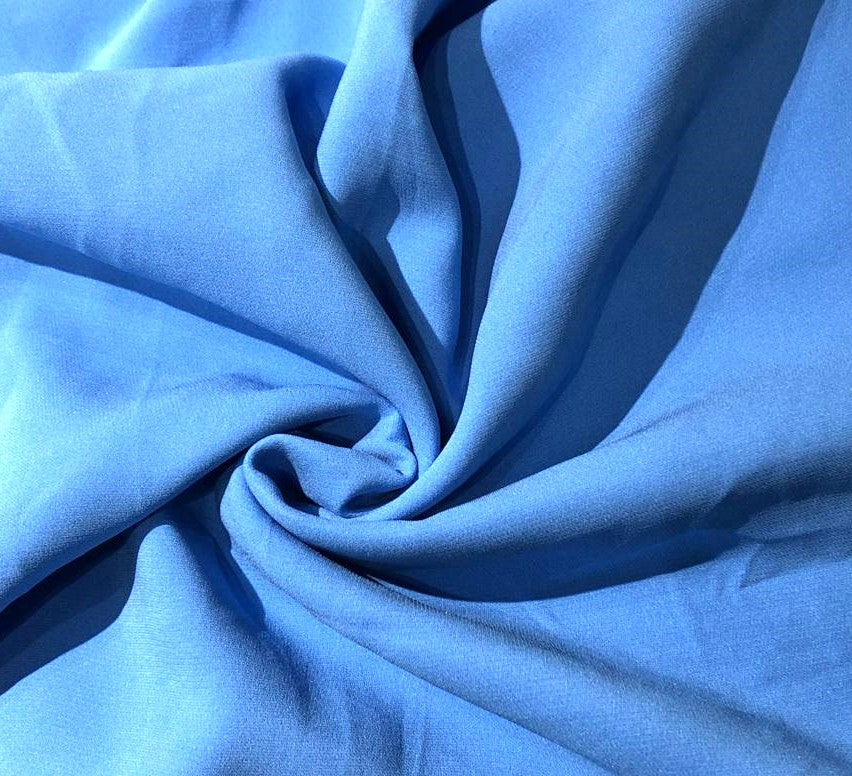 Pure Silk Crepe fabric 40 momme weight 44" wide available in 4 colors parrot green, aegean blue ,pink lavender and dusty pink