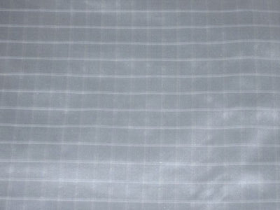 SILK TAFFETA FABRIC 54&quot;  dusty blue and white color gorgeous plaids TAFC31