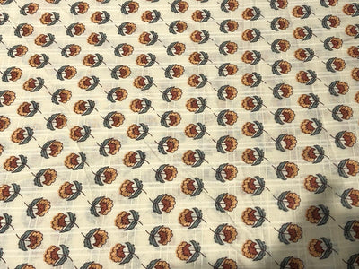 100% Cotton Satin dobby plaids block prints available in 4 different floral designs [17577/78/79/80]
