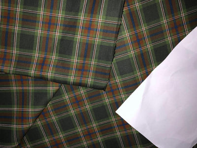 100% Cotton twill  plaids with  available in 4 colors REDS, BLUES and GREENS/GREEN,RUSTY BROWN , BLUE AND BROWN,WHITE AND BLUE AND GREEN AND BLACK