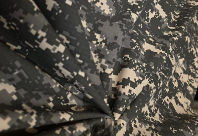 100% Cotton Denim  Fabric 58" wide available in 5 different designs of army prints