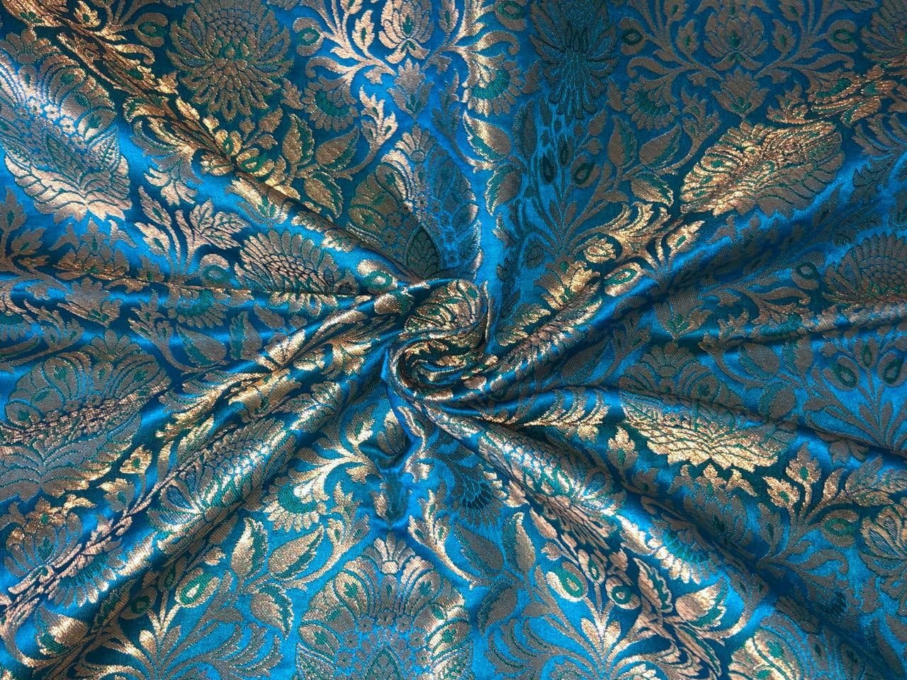 Silk Brocade fabric  jacquard available in 7 colors mulberry, burgundy, candy pink, teal, mustard, green x red  and turquoise BRO1026