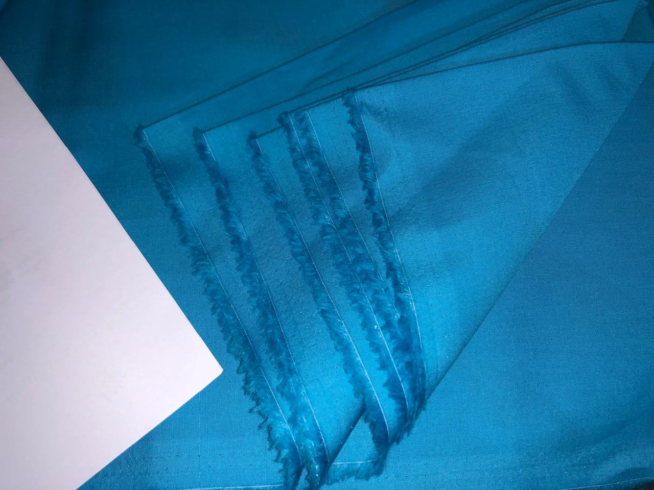 100%  Cotton Poplin MILL DYED  58" WIDE available in 4 colors ivory, turquoise blue, coral, dusty rose