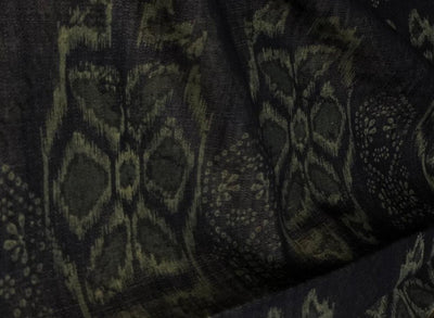 Denim 100% Cotton 58" wide animal print in 2 shades denim blue / teal and denim blue/blue  [18613/14]