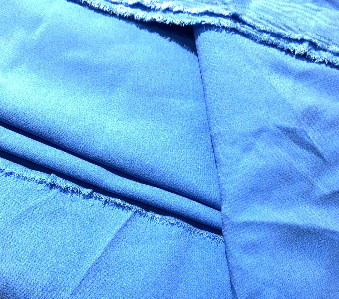 Pure Silk Crepe fabric 40 momme weight 44" wide available in 4 colors parrot green, aegean blue ,pink lavender and dusty pink