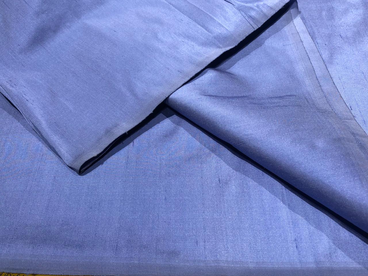 100% PURE SILK DUPIONI FABRIC carolina blue DUP7[1]