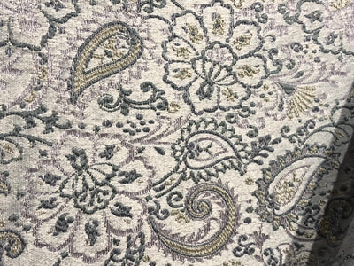 Silk Brocade fabric  jacquard with with subtle embroidery 54"available in 2 colors pink and grey and lilac grey BRO1034[1/2]