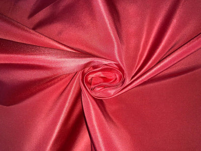 100% Pure Silk Taffeta 32 MOMME RASBERRY color 54"-60" wide TAF338ROLL