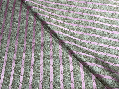 Brocade fabric subtle silver pink  color with paisley jacquard  44" wide reversable BRO1031[2]