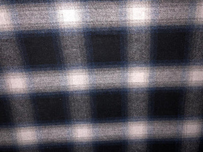 100% WOOL SUITING 54" wide PLAIDS [15603/04] available in 2 colors [navy and green/navy and cream]