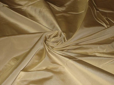 SILK TAFFETA FABRIC Sand Gold color 54" wide TAF28[2]