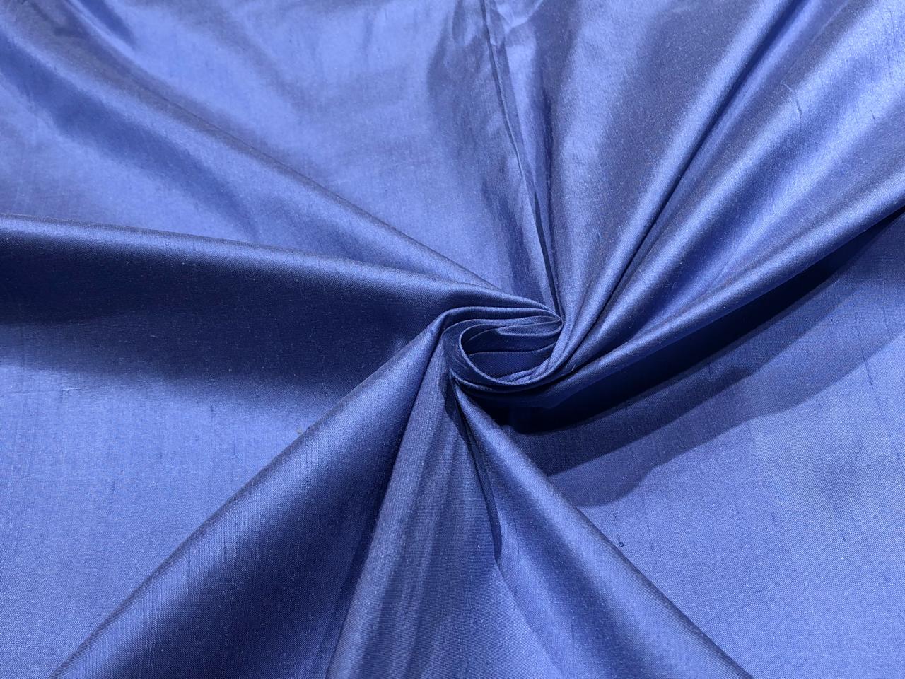 100% PURE SILK DUPIONI FABRIC carolina blue DUP7[1]