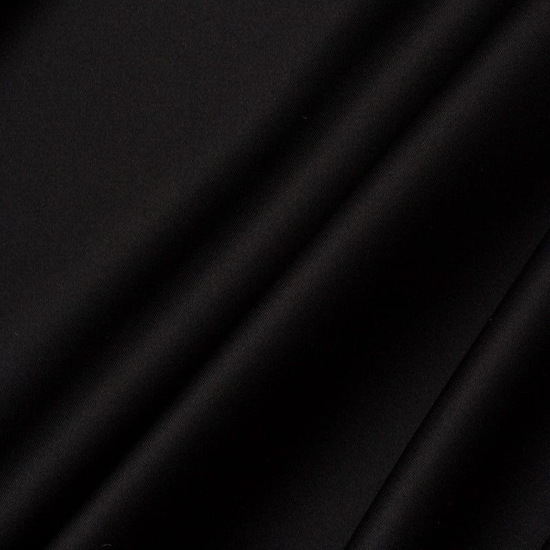 100% Pure Silk Satin 200 Gram  Black 44" Wide  [17600]