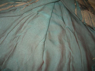 Chiffon Irridescent turquoise Blue chiffon~Width 44&quot;[1341]