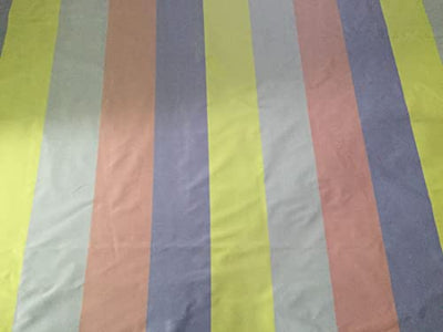 Silk Taffeta Fabric Multi Color stripes 54&quot;TAF#S36[2] 54&quot; wide