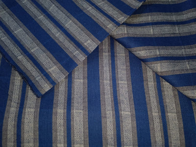 100% Cotton jacquard herringbone Fabric 58" wide available in two colors blue and mustard[13007/08]