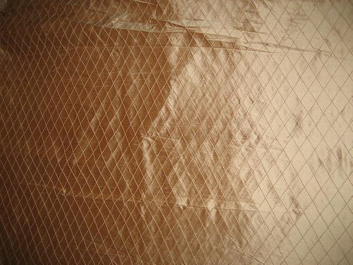 Silk Dupioni 54" pintucked rich almond colour 44" wide DUPP16[3]