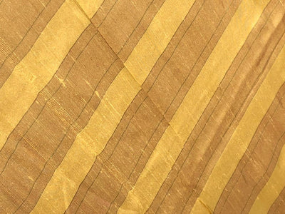 100% silk dupion fabric gold, bronze and black  stripes 54&quot; wide DUPNEWS5[4]