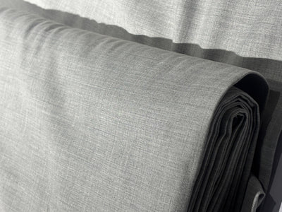 Italian Suiting blended viscose ,poly, acrylic light grey color 58" wide [17605]