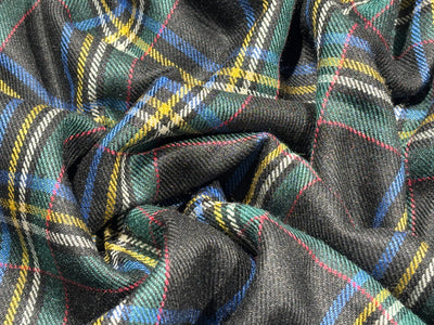 100% Silk  Wool twill , plaids available in 6 colors [17774/75/76/77/78/79]