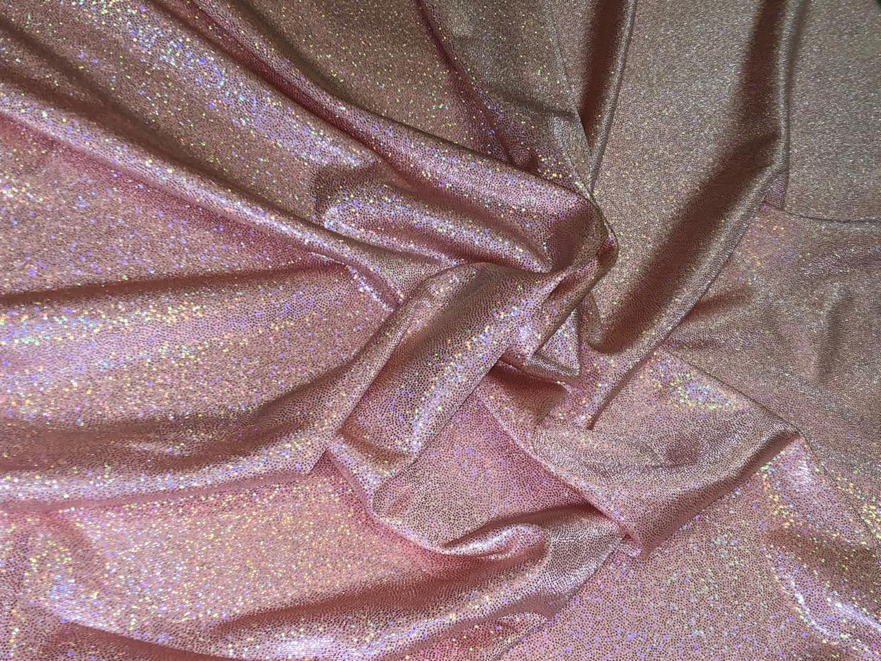 Shimmer Lycra fabric ~ 58&quot; wide available in 4 colors pink ,gold, blue and silver [18424/25/26]